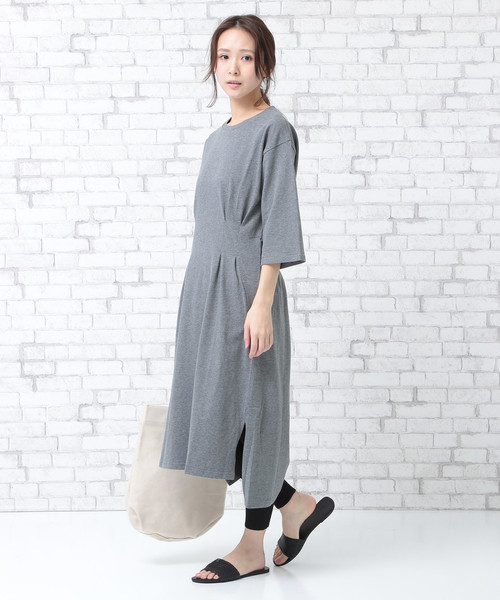 セール Auli ウエストタックカットソーワンピース ワンピース Auli アウリィ のファッション通販 Zozotown