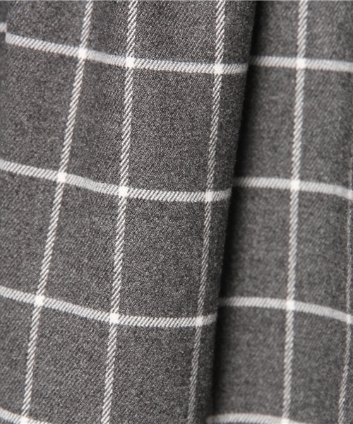 BEAMS BOY(ビームスボーイ)の「□BEAMS BOY / チェック ウエスト切替ノースリーブ **(ワンピース・レディース・グレー/ネイビー・ONE SIZE)」の9枚目の写真