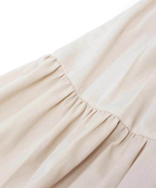 MODE ROBE(モードローブ)の「ティアードロングスカート(スカート・レディース・ホワイト/ブラック/ライトベージュ/カーキ/ミント/パープル/オレンジ・S/M)」の10枚目の写真