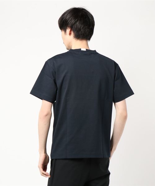 ADAM ET ROPE'（アダムエロペ）の「ポンチラインTシャツ（Tシャツ/カットソー・メンズ・ネイビー/ホワイト・L/M）」の3枚目の写真