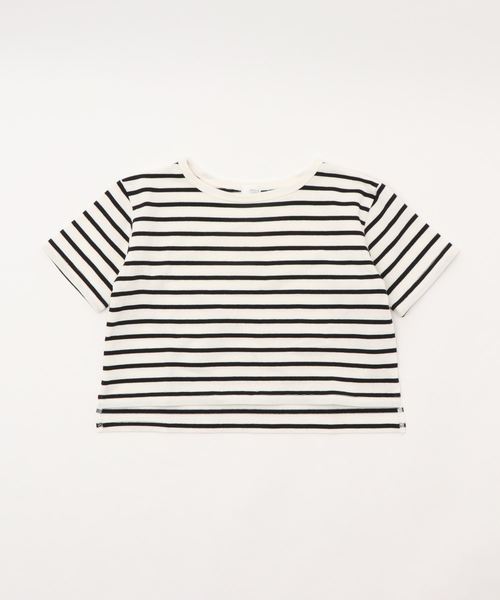 LOWRYS FARM(ローリーズファーム)の「USA20ボーダー 827261(Tシャツ/カットソー・キッズ・ベージュ/オフホワイト/イエロー・LARGE/MEDIUM/SMALL)」の5枚目の写真