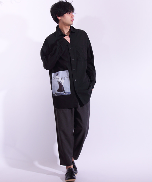 ８(eight)（エイト）の「フォト バックプリント ビッグシャツ オーバーシャツ（シャツ/ブラウス・メンズ・ホワイト/ブラック・FREE）」の13枚目の写真