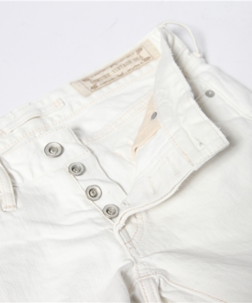 goa(ゴア)の「10OZ ホワイトデニムストレッチスキニーパンツ(デニムパンツ・レディース・ホワイト・0/1/2)」の2枚目の写真