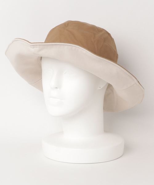 VitaFelice（ヴィータフェリーチェ）の「つば広リバーシブル帽子（ハット・レディース・ブラック/ネイビー/アイボリー・FREE）」の6枚目の写真