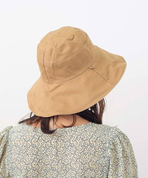 VitaFelice（ヴィータフェリーチェ）の「つば広リバーシブル帽子（ハット・レディース・ブラック/ネイビー/アイボリー・FREE）」の10枚目の写真