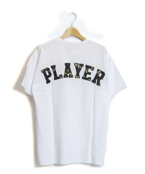 JACKROSE(ジャックローズ)の「JE PLAYERロゴTシャツ(Tシャツ/カットソー・メンズ・ホワイト/ブラック/ピンク・M/L)」の2枚目の写真