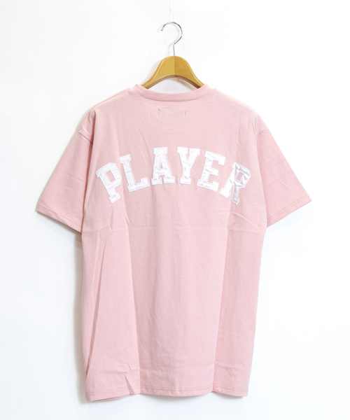 JACKROSE(ジャックローズ)の「JE PLAYERロゴTシャツ(Tシャツ/カットソー・メンズ・ホワイト/ブラック/ピンク・M/L)」の1枚目の写真