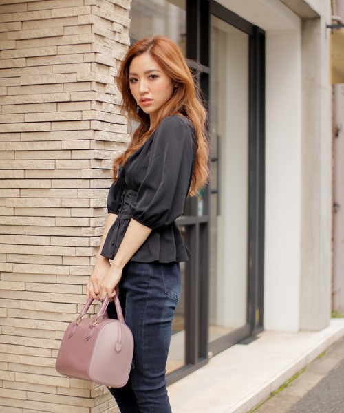 LIPSERVICE（リップサービス）の「バルーンスリーブウエストコルセットブラウス（シャツ/ブラウス・レディース・ホワイト/ピンク/その他1/その他2/ベージュ/ピンク系その他・FREE）」の15枚目の写真