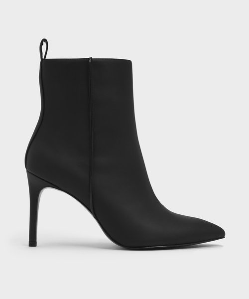 pointed calf boots