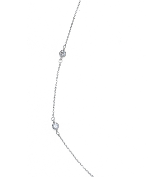 BEAUTY&YOUTH UNITED ARROWS（ビューティーアンドユースユナイテッドアローズ）の「BYTF キュービックラインストーン ネックレス ◆（ネックレス・レディース・ゴールド/シルバー・フリー）」の5枚目の写真