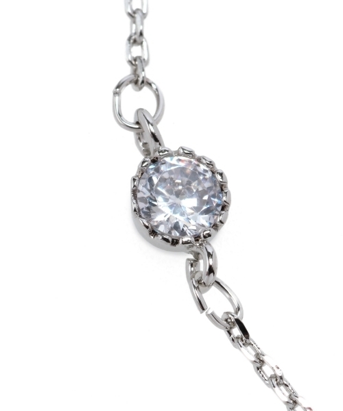 BEAUTY&YOUTH UNITED ARROWS（ビューティーアンドユースユナイテッドアローズ）の「BYTF キュービックラインストーン ネックレス ◆（ネックレス・レディース・ゴールド/シルバー・フリー）」の3枚目の写真