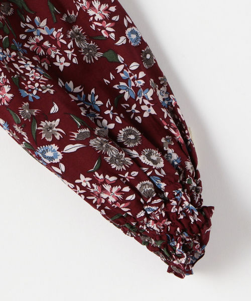 Khaju（カージュ）の「Khaju:フラワーティアードロングワンピース（ワンピース・レディース・ブラック/ワイン・ONE SIZE）」の13枚目の写真