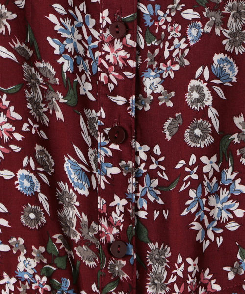 Khaju（カージュ）の「Khaju:フラワーティアードロングワンピース（ワンピース・レディース・ブラック/ワイン・ONE SIZE）」の10枚目の写真