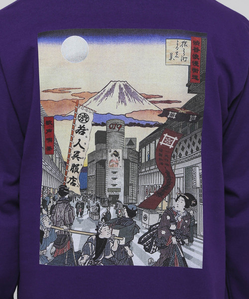 VANQUISH(ヴァンキッシュ)の「Shibuya crossing クルーネックロンT *(Tシャツ/カットソー・メンズ・ホワイト/ブラック/パープル/ピンク・M/L/XL)」の17枚目の写真