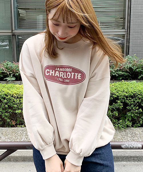 apres jour（アプレジュール）の「サークルロゴスウェット【ZOZOTOWN限定アイテム】（スウェット・レディース・ブラック/ベージュ/ボルドー・フリー）」の8枚目の写真