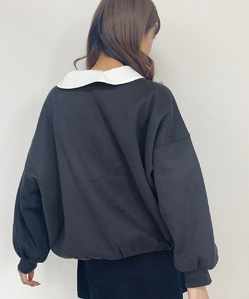 apres jour（アプレジュール）の「サークルロゴスウェット【ZOZOTOWN限定アイテム】（スウェット・レディース・ブラック/ベージュ/ボルドー・フリー）」の7枚目の写真