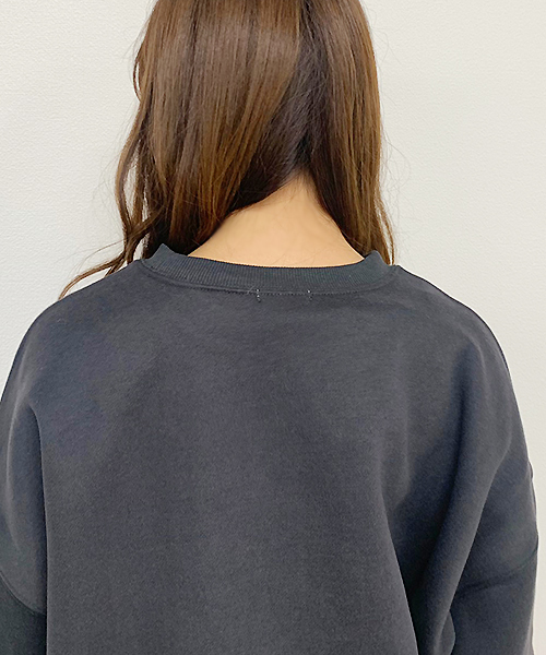 apres jour（アプレジュール）の「サークルロゴスウェット【ZOZOTOWN限定アイテム】（スウェット・レディース・ブラック/ベージュ/ボルドー・フリー）」の5枚目の写真