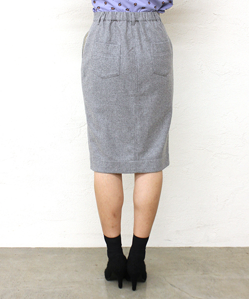 mystic（ミスティック）の「ウール混タイトスカート（スカート・レディース・グレー/チャコールグレー/レッド・2/1）」の12枚目の写真