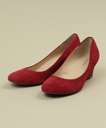 ROSE BUD | (ALL BLACK)MCM201402-3 SUEDE WEDGE PUMPS(パンプス)