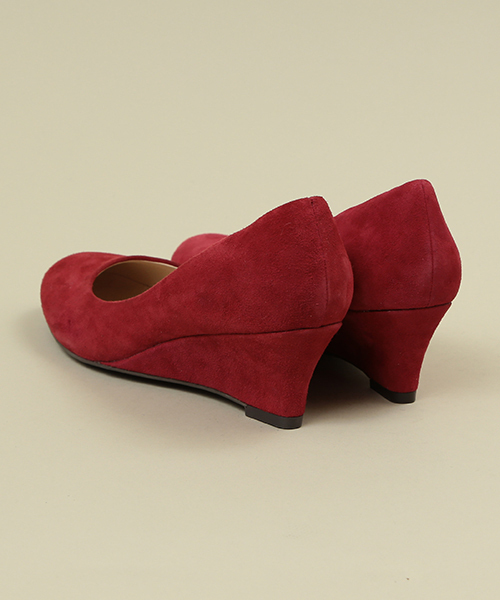 ROSE BUD（ローズバッド）の「(ALL BLACK)スエード ウエッジ パンプス（パンプス・レディース・ブラック/グリーン/ピンク・35/39/36/38/37）」の4枚目の写真