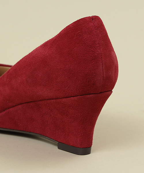 ROSE BUD（ローズバッド）の「(ALL BLACK)スエード ウエッジ パンプス（パンプス・レディース・ブラック/グリーン/ピンク・35/39/36/38/37）」の8枚目の写真