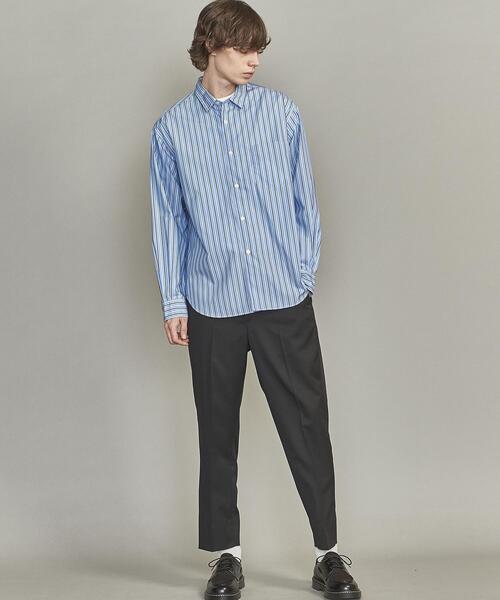 BEAUTY&YOUTH UNITED ARROWS（ビューティーアンドユースユナイテッドアローズ）の「BY ブルーストライプ ワイドフォルム シャツ（シャツ/ブラウス・メンズ・ライトブルー/ネイビー/ロイヤルブルー・S/L/M/XL）」の7枚目の写真