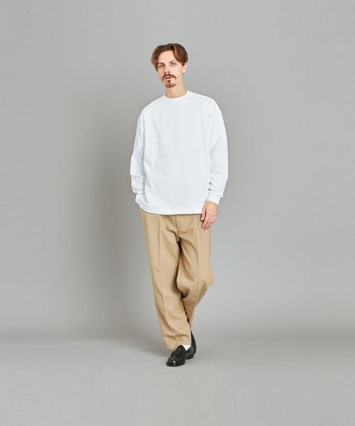 Steven Alan（スティーブンアラン）の「＜Steven Alan＞ LIGHT HI-DENS CREW NECK TEE-BOLD/カットソー（Tシャツ/カットソー・メンズ・ダークブラウン/ホワイト/ライトグレー/クリーム・LARGE/SMALL/MEDIUM/X-LARGE）」の5枚目の写真