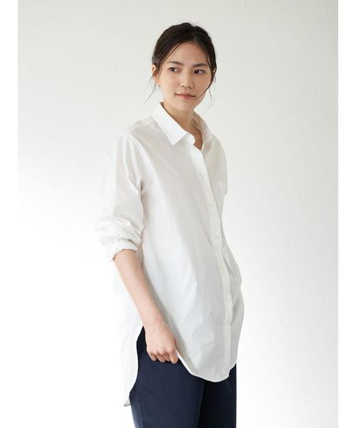 AMERICAN HOLIC(アメリカンホリック)の「前後差シャツチュニック *(シャツ/ブラウス・レディース・オフホワイト/ブルー系その他4/その他5/ストライプ・M/L)」の7枚目の写真