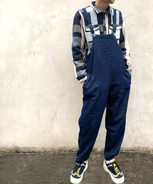 OLD BETTY'S | GREEN BOWL Knit Denim Deck Overall/グリーンボウル ニット デニム デッキ オーバーオール(サロペット/オーバーオール)