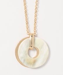 AMERICAN HOLIC | ダブルサークルプレートネックレス(ネックレス)