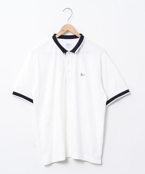 coen（コーエン）の「鹿の子レギュラーポロシャツ（ポロシャツ・メンズ・ブラック/ホワイト/ベージュ・X-LARGE/LARGE/MEDIUM/SMALL）」の16枚目の写真