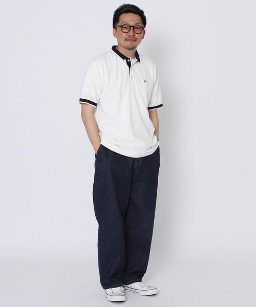 coen（コーエン）の「鹿の子レギュラーポロシャツ（ポロシャツ・メンズ・ブラック/ホワイト/ベージュ・X-LARGE/LARGE/MEDIUM/SMALL）」の15枚目の写真