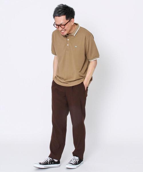 coen（コーエン）の「鹿の子レギュラーポロシャツ（ポロシャツ・メンズ・ブラック/ホワイト/ベージュ・X-LARGE/LARGE/MEDIUM/SMALL）」の10枚目の写真