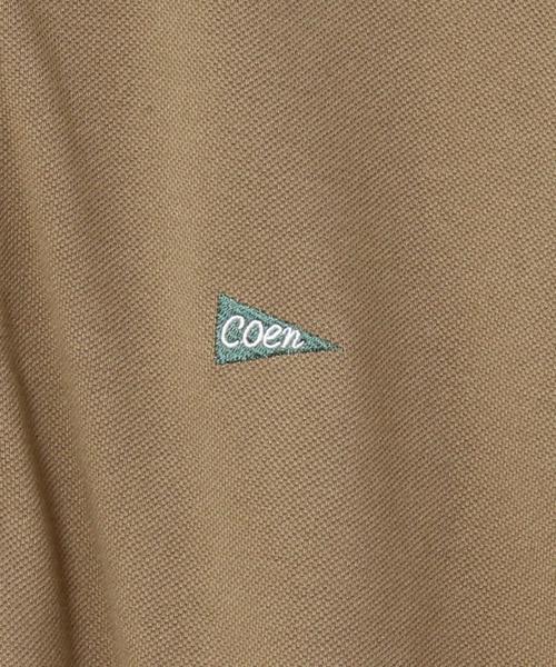 coen（コーエン）の「鹿の子レギュラーポロシャツ（ポロシャツ・メンズ・ブラック/ホワイト/ベージュ・X-LARGE/LARGE/MEDIUM/SMALL）」の7枚目の写真