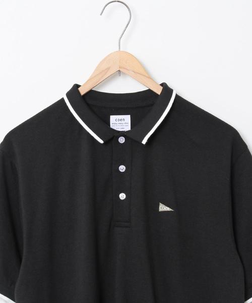 coen（コーエン）の「鹿の子レギュラーポロシャツ（ポロシャツ・メンズ・ブラック/ホワイト/ベージュ・X-LARGE/LARGE/MEDIUM/SMALL）」の5枚目の写真