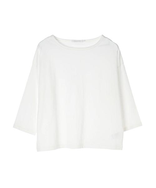 AMERICAN HOLIC(アメリカンホリック)の「7分袖クルーネックゆるカットプルオーバー1 *●(Tシャツ/カットソー・レディース・ベージュ/ネイビー/オフホワイト・M/L)」の14枚目の写真