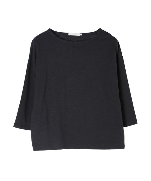 AMERICAN HOLIC(アメリカンホリック)の「7分袖クルーネックゆるカットプルオーバー1 *●(Tシャツ/カットソー・レディース・ベージュ/ネイビー/オフホワイト・M/L)」の12枚目の写真