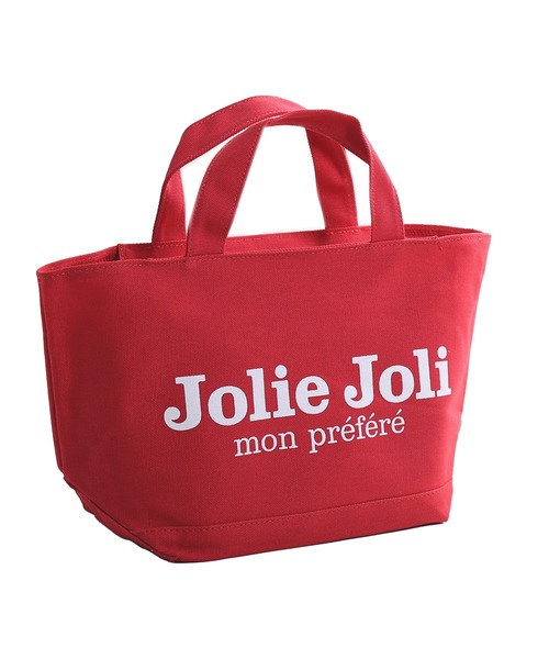 sankyo shokai（サンキョウショウカイ）の「[Jolie Joli] ショッピングミニ トートバッグ（トートバッグ・レディース・レッド/アイボリー/ホワイト×ネイビー/ピンク・FREE）」の8枚目の写真