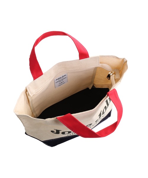 sankyo shokai（サンキョウショウカイ）の「[Jolie Joli] ショッピングミニ トートバッグ（トートバッグ・レディース・レッド/アイボリー/ホワイト×ネイビー/ピンク・FREE）」の12枚目の写真
