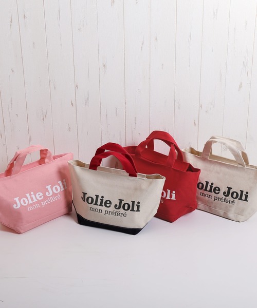 sankyo shokai（サンキョウショウカイ）の「[Jolie Joli] ショッピングミニ トートバッグ（トートバッグ・レディース・レッド/アイボリー/ホワイト×ネイビー/ピンク・FREE）」の20枚目の写真