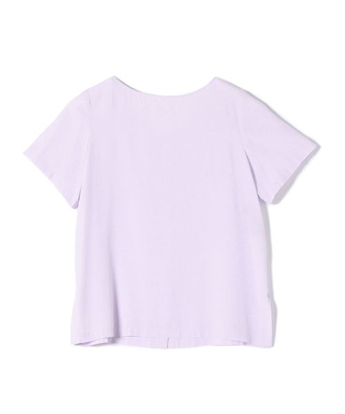 SHIPS（シップス）の「ボートネック2WAYショートスリーブブラウス（シャツ/ブラウス・レディース・ベージュ/ラベンダー・ONE SIZE）」の2枚目の写真