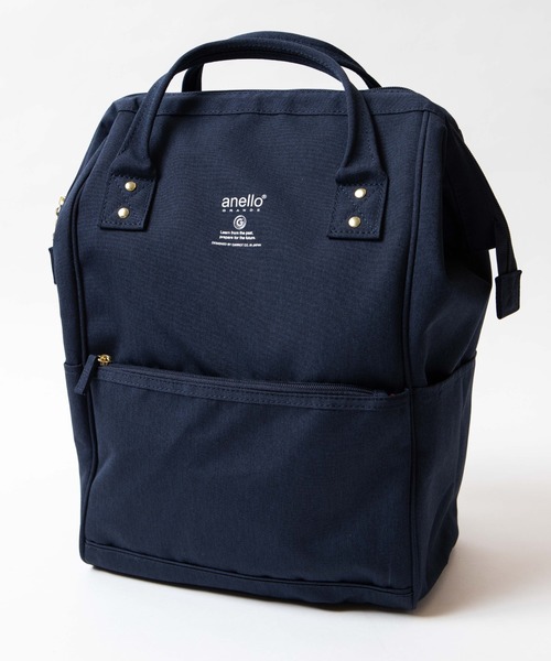 anello（アネロ）の「WEGO/anello GRANDE 軽量撥水杢調ポリ口金リュック（バックパック/リュック・メンズ・ブラック/ベージュ/ネイビー/ピンク・FREE）」の18枚目の写真