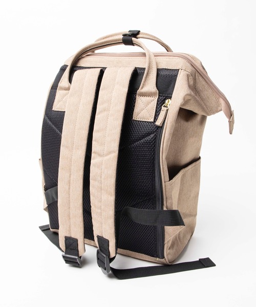 anello（アネロ）の「WEGO/anello GRANDE 軽量撥水杢調ポリ口金リュック（バックパック/リュック・メンズ・ブラック/ベージュ/ネイビー/ピンク・FREE）」の21枚目の写真