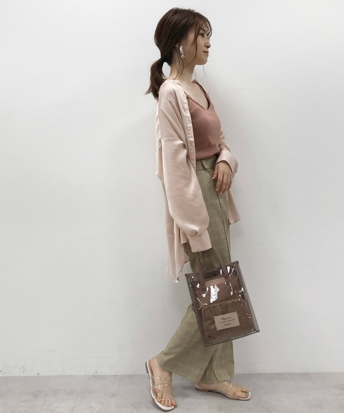 one after another NICE CLAUP(ワンアフターアナザーナイスクラップ)の「センタータックカラースラックス(スラックス・レディース・ベージュ系その他/ピンク系その他/チェック・SMALL/MEDIUM)」の18枚目の写真
