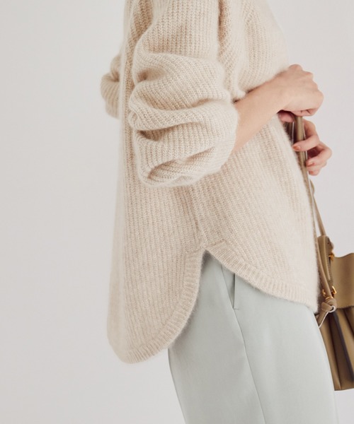 ＊a / ロペ ラクーンボトルネックプルオーバーニット セーター 長袖トップス ROPE'（ロペ）の「ラクーンボトルネックプルオーバー（ニット