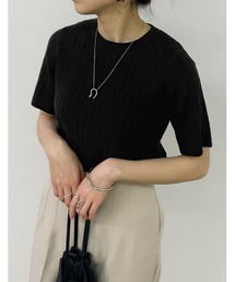 Re:EDIT | [星玲奈さん着用][サステナブル][お家で洗える]オーガニックコットンクルーネックリブニットトップス(ニット/セーター)