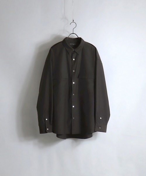 Confirm(コンファーム)の「Confirm / コンファーム TR CPOビッグシルエットシャツ(シャツ/ブラウス・メンズ・ベージュ/ブラウン/ミント/ベージュ系その他・FREE)」の2枚目の写真