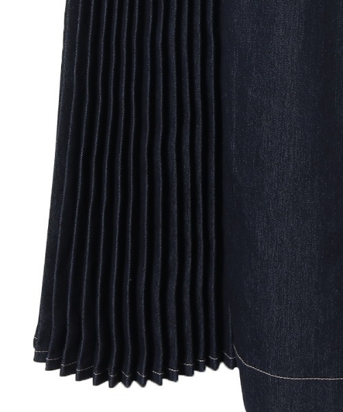 EIMY ISTOIRE（エイミーイストワール）の「デニムプリーツワンピース（ワンピース・レディース・ブルー・SMALL/MEDIUM）」の18枚目の写真