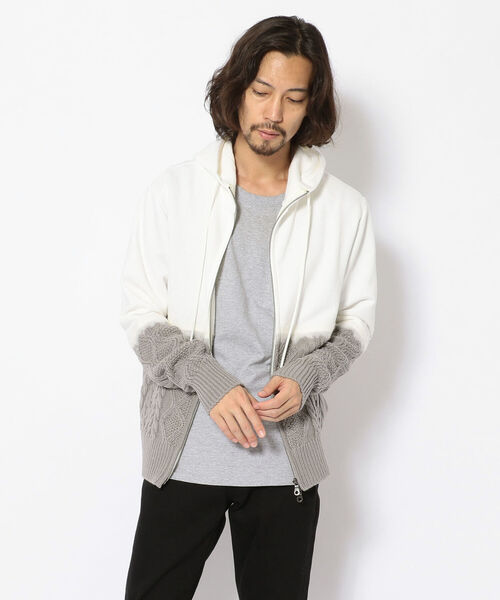 Parka ニードルパンチジップパーカー パーカー Punch Zip Cashyage カシヤージュ のファッション パーカー Cashyage カシアージュ Needle Zip セール Punch 売れ筋がひ新作 パーカー