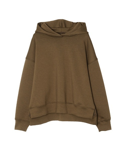 Re:EDIT（リエディ）の「[累計販売枚数2.2万枚][お気に入り数1.8万突破！][イージーケア]オーバーサイズダンボールパーカー（パーカー・レディース・カーキ/アイボリー/モカ/杢グレー/ブラック/ブラウン・MEDIUM/LARGE）」の4枚目の写真